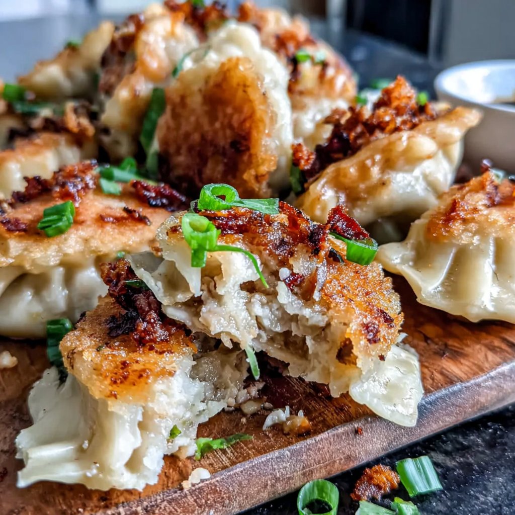 Smothered Chicken Potstickers