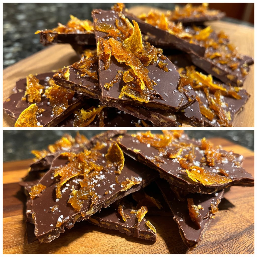 Candied Orange Peel for Chocolate Bark