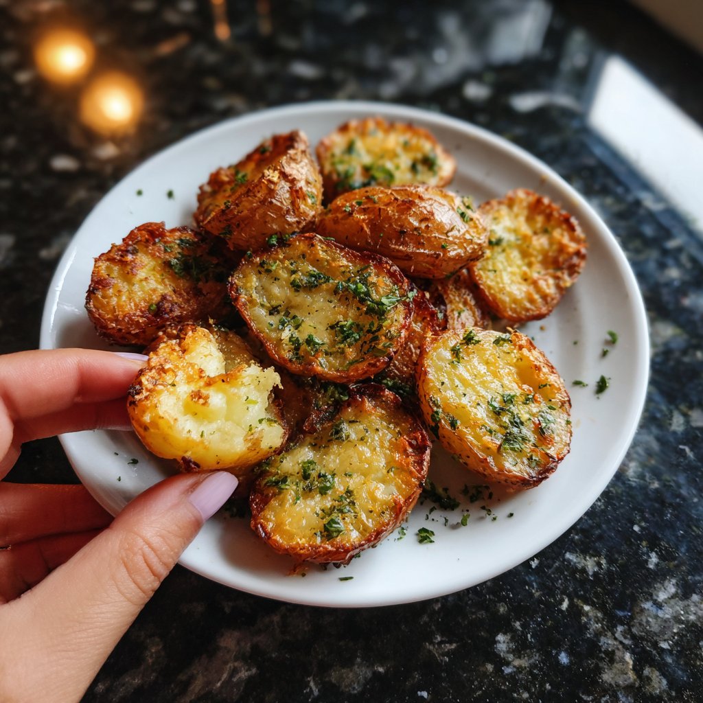 Herb Butter Airfryer Potatoes