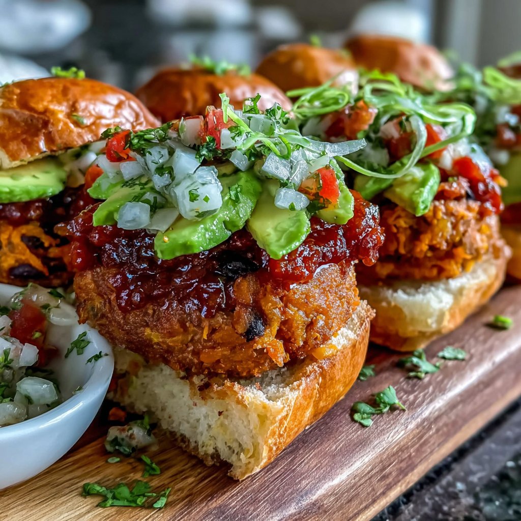 Sweet Potato & Black Bean Sliders
