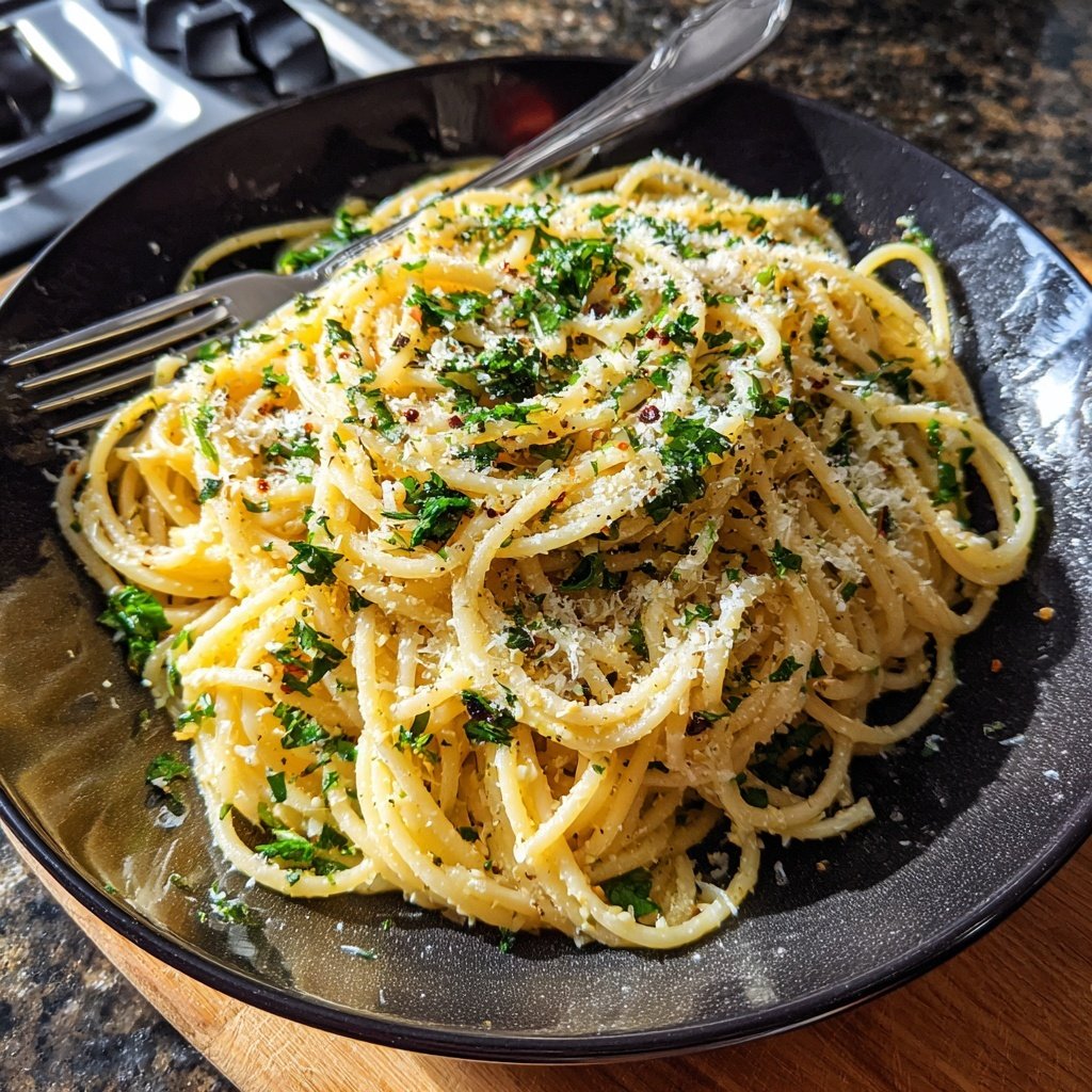 Quick Garlic Butter Pasta