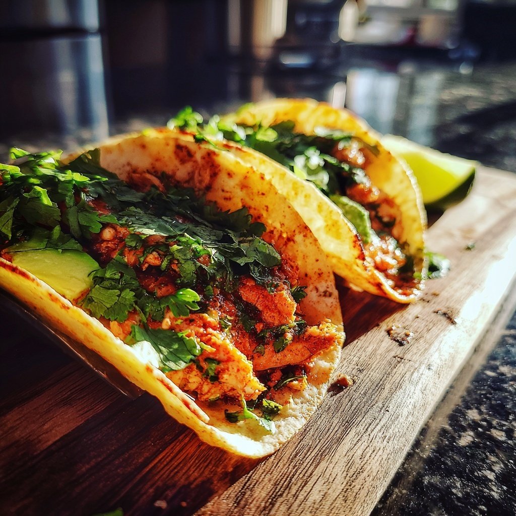 Chili Lime Salmon Tacos